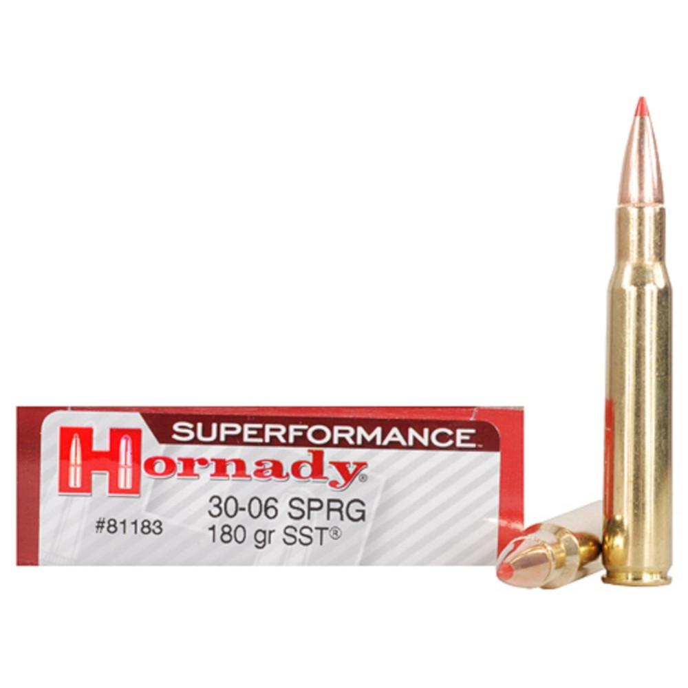 Hornady SUPERFORMANCE SST Ammo 30-06 Springfield 180gr SST - Box of 20