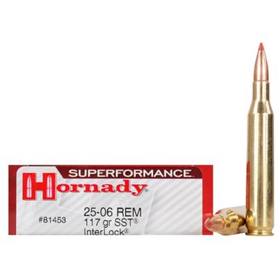 Hornady Superformance SST Ammo 25-06 Remington 117gr SST InterLock - Box of 20