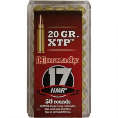Hornady Varmint Express Ammo 17 Hornady Magnum Rimfire (HMR) 20gr XTP Jacketed HP - Box of 50