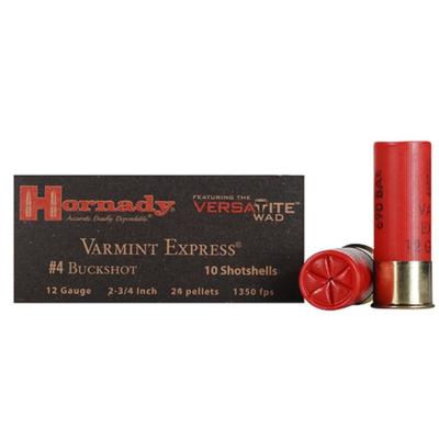 Hornady Varmint Express Buckshot Ammo 12 Gauge 2-3/4