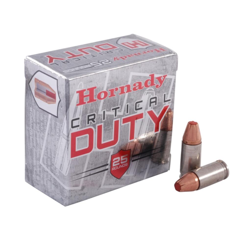  Hornady Critical Duty Ammo 9mm Luger 135gr Flexlock - Box Of 25