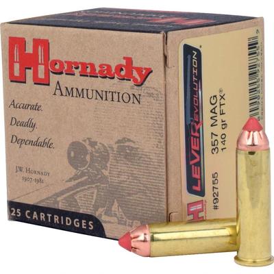 Hornady LEVERevolution Ammo 357 Magnum 140gr Flex Tip eXpanding - Box of 25