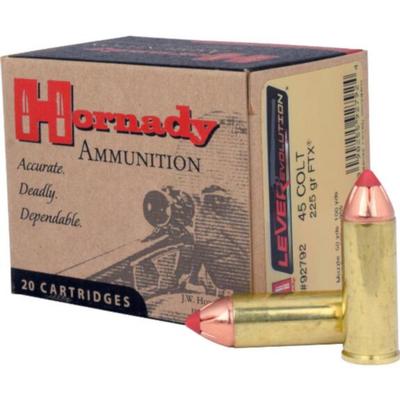 Hornady LEVERevolution Ammo 45 Colt (Long Colt) 225gr Flex Tip eXpanding - Box of 20