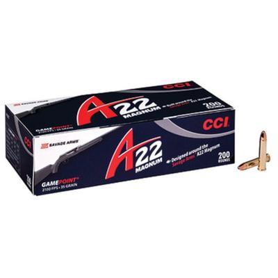 CCI Ammo A22 Magnum .22 Winchester Magnum Game Point 35gr - 200 Rounds