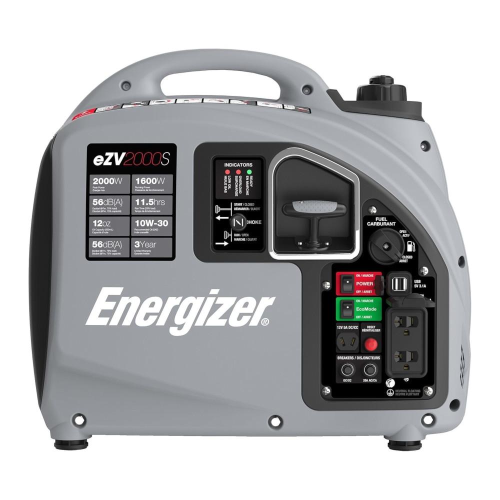  Energizer Ezv2000s Portable Inverter Generator 2000 Watt 5572- 0001