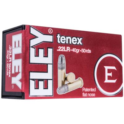 Eley Tenex EPS Ammo 22LR 40gr Lead Flat Nose A00100 - Box of 50