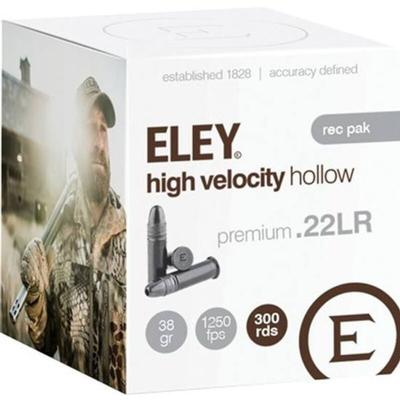 Eley HV Hollow Premium Ammo 22LR LHP 38grs 05260 - Box of 300
