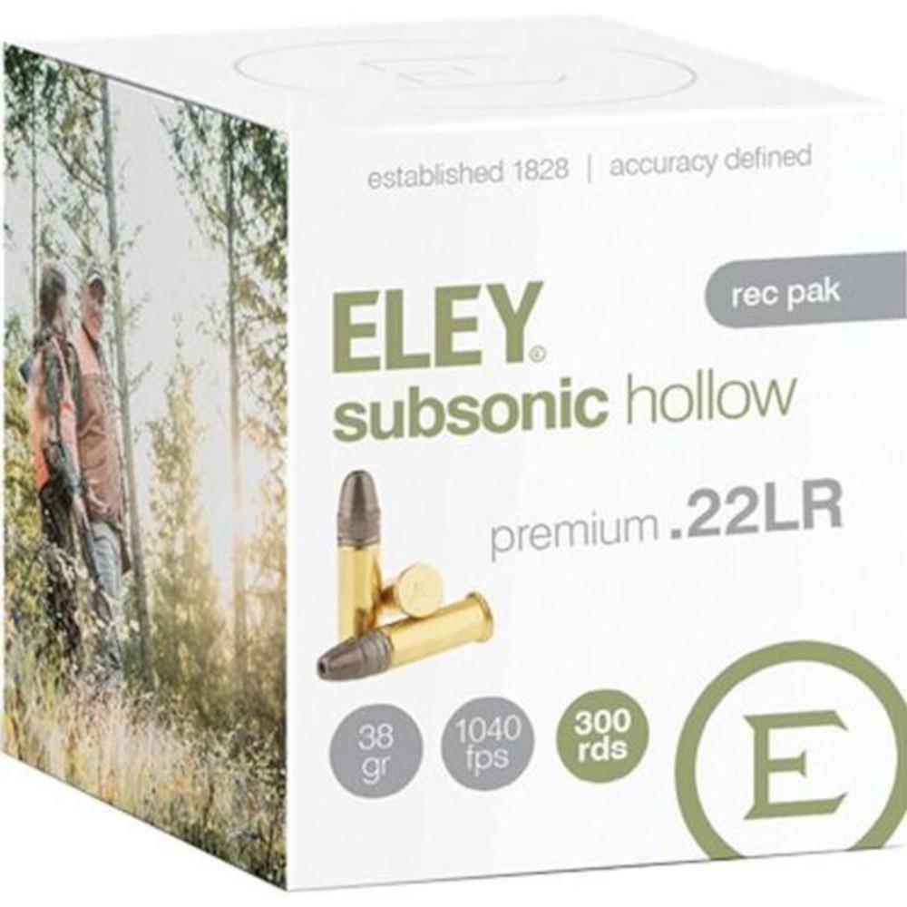  Eley Subsonic Hollow Ammo 22lr Lhp 38grs 05430 - Box Of 300