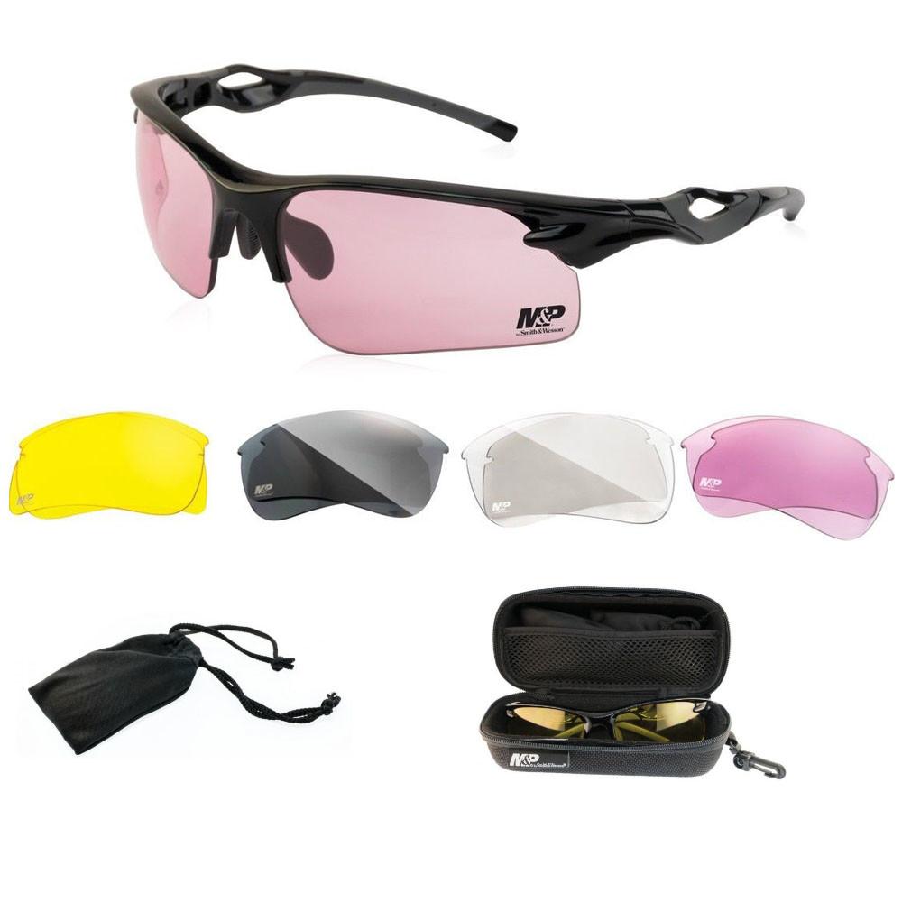 Bullseye North S&W Harrier Interchangeable Shooting Glasses 4 Lenses
