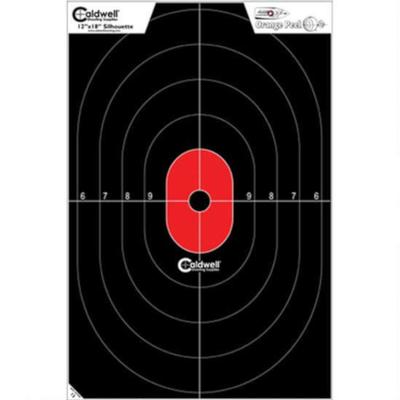 Caldwell Silhouette Flake Off Targets Red/Black 25 Pack 128034