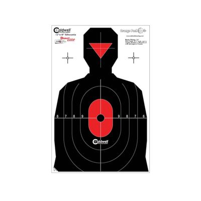 Caldwell Silhouette Dual Zone Target - Pack of 25