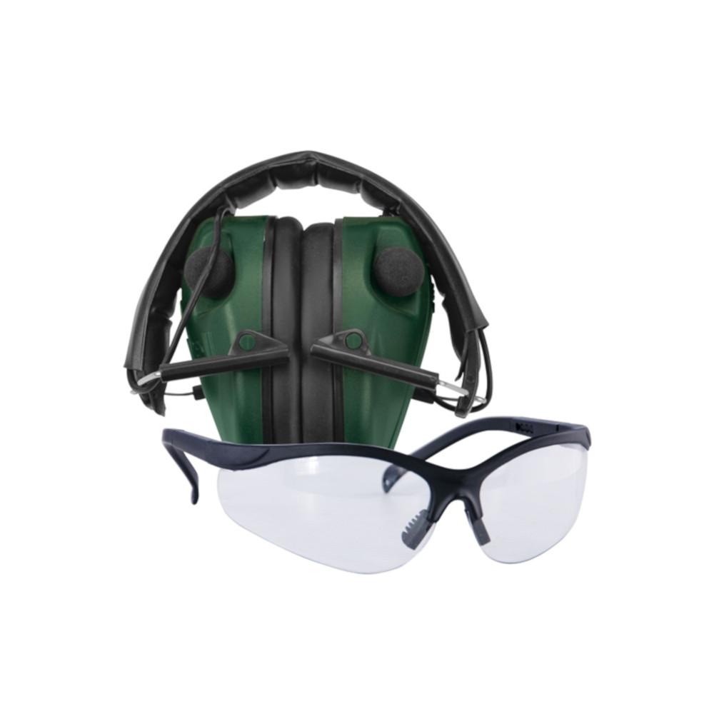  Caldwell E- Max Electronic Hearing Protection And Shooting Glasses Green 487309