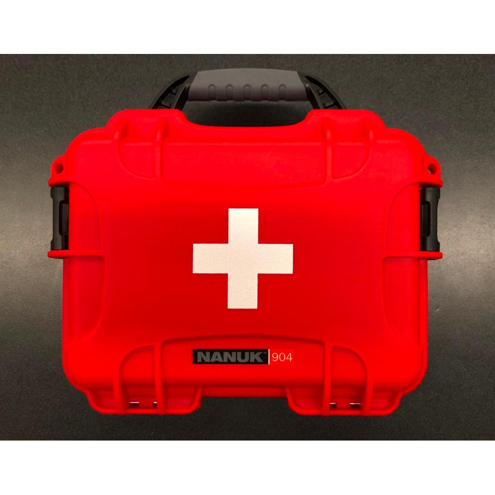  Nanuk 904 Hard Case Red With First Aid Symbol 904- Fsa9