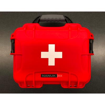 Nanuk 904 Hard Case Red with First Aid Symbol 904-FSA9