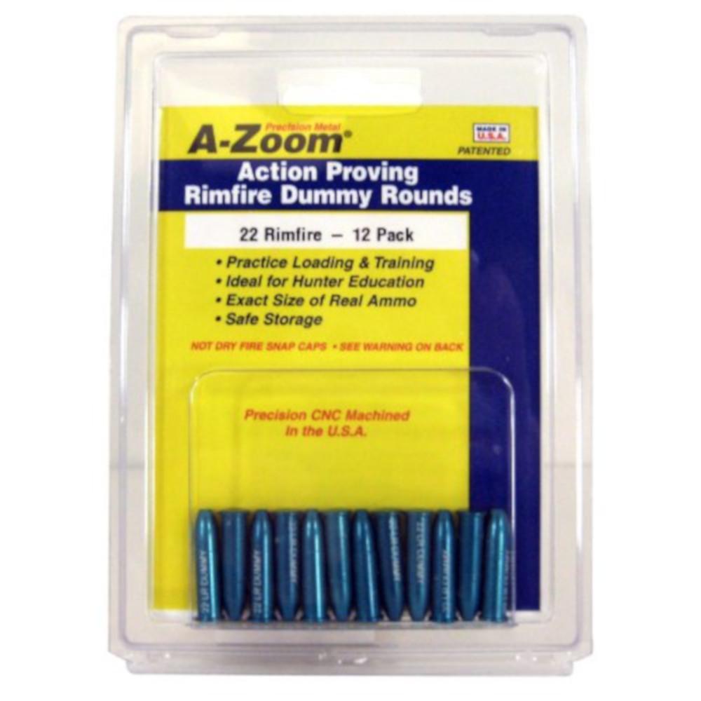  A- Zoom .22lr Rimfire Dummy Rounds (Pack Of 12) 12206
