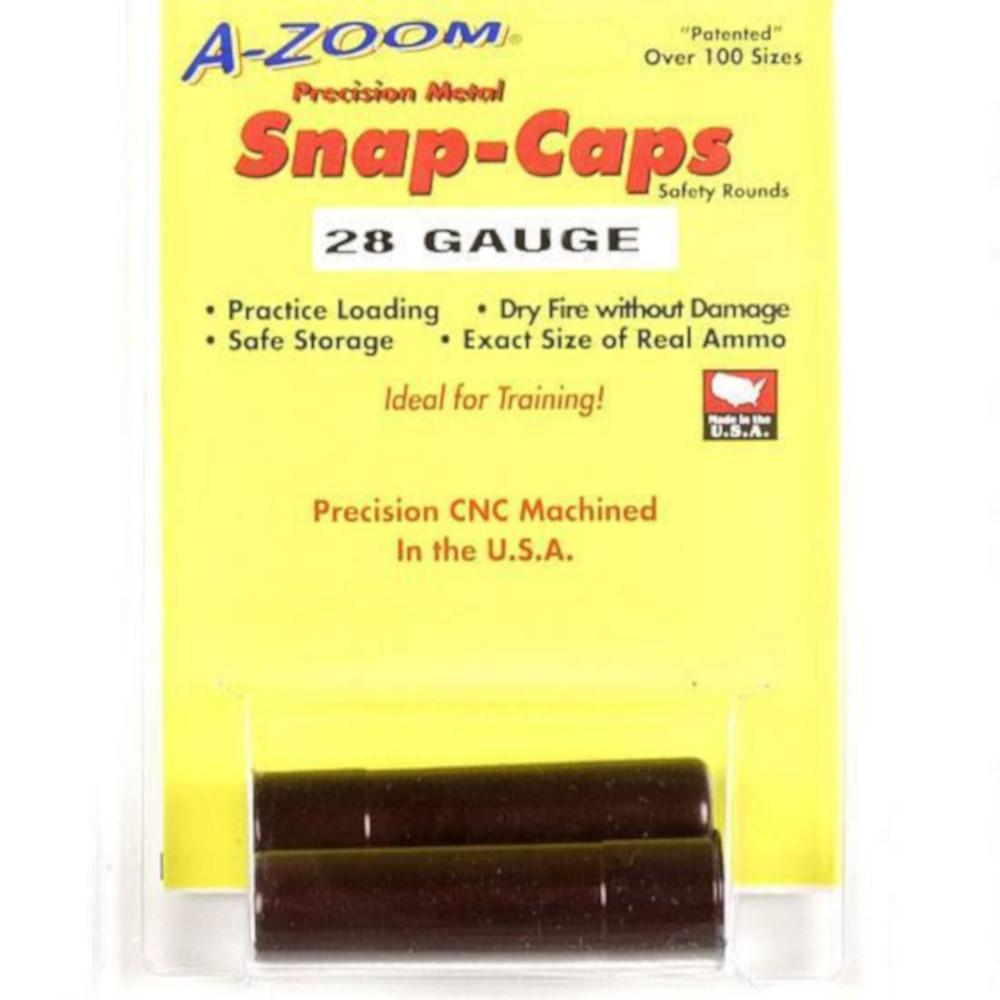  A- Zoom 28 Gauge Snap Caps Aluminum 2 Pack 12214