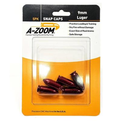 A-Zoom 9mm Luger Snap Caps (Pack of 5) 36642
