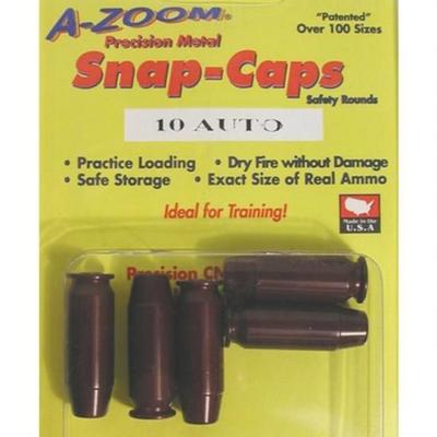 A-Zoom 10mm Auto Snap Caps Aluminum 5 Pack 15117