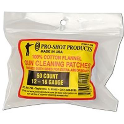 Pro-Shot Cotton Flannel Cleaning Patches 12 to 16 Gauge Shotgun 3