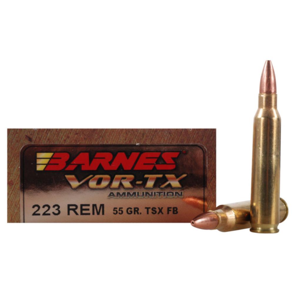  Barnes Vor- Tx Ammo 223 Remington 55gr Tsx Hp Lead- Free - Box Of 20
