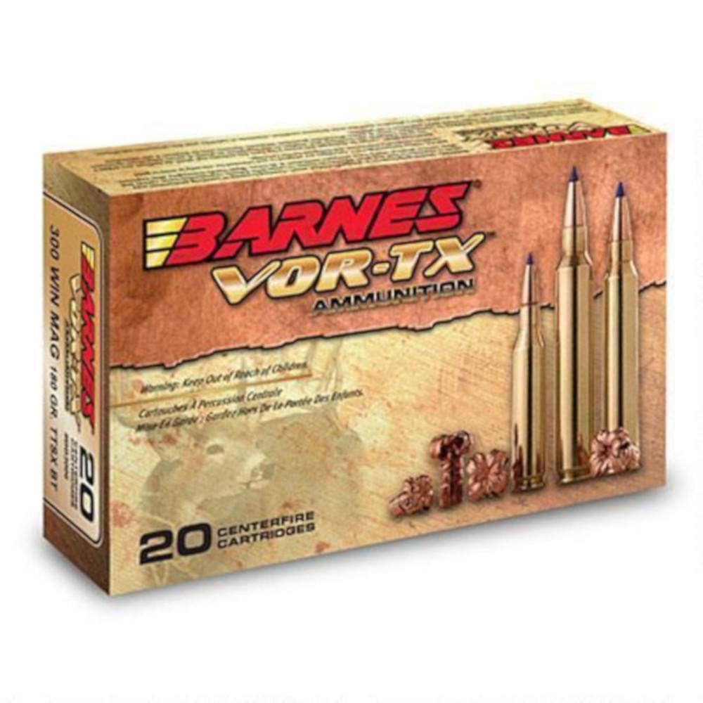  Barnes Vor- Tx Ammo 300 Winchester Magnum 180gr Ttsx Polymer Tipped Spitzer Bt Lead- Free - Box Of 20