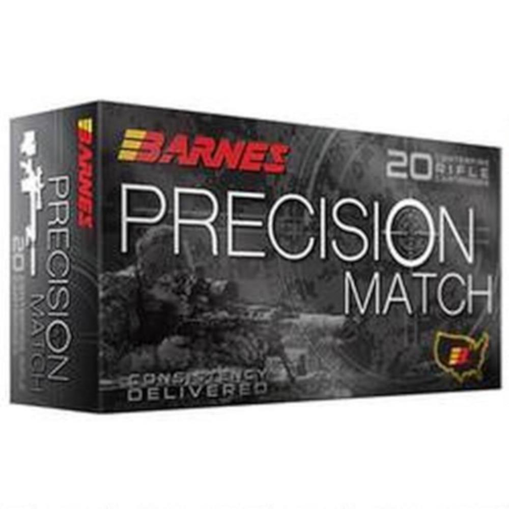  Barnes Precision Match Ammo 338 Lapua Magnum 300gr Open Tip Match - Box Of 20