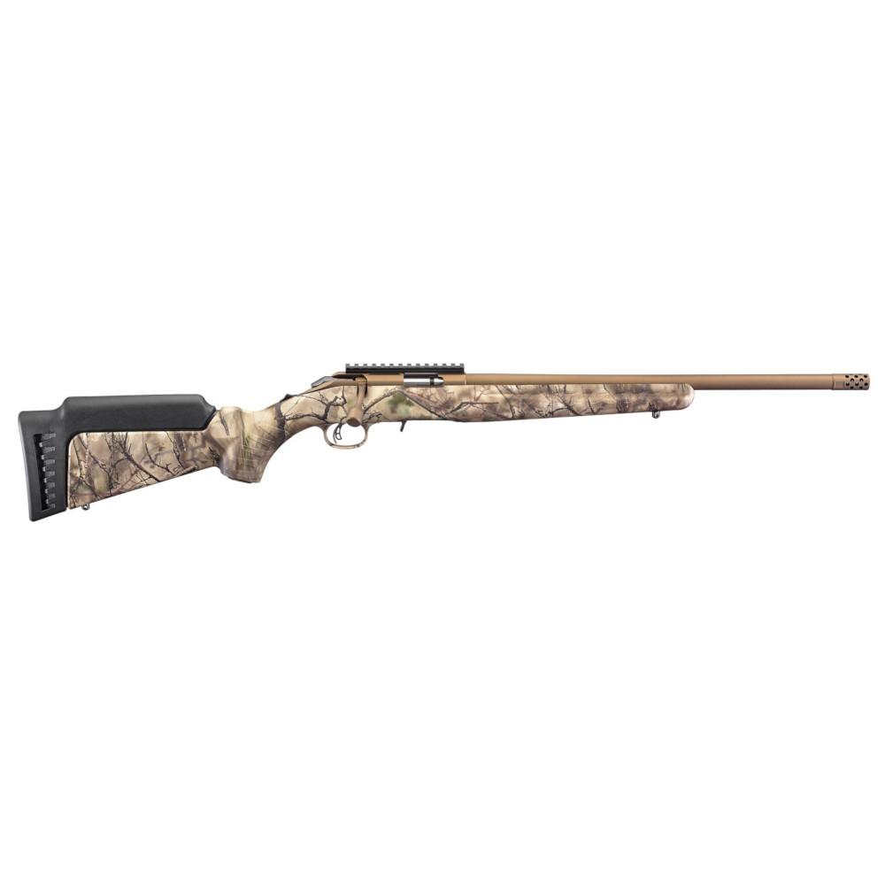  Ruger American Rimfire Bolt Action Rifle 22lr Go Wild Camo I- M Brush Synthetic 8372
