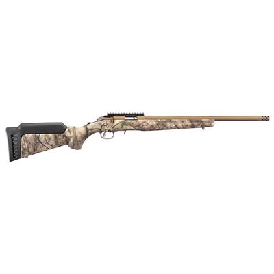 Ruger American Rimfire Bolt Action Rifle 22LR GO Wild Camo I-M Brush Synthetic 8372