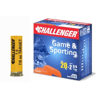 Challenger Shotgun Target Ammo 20 Gauge #9 Shot - Box of 25