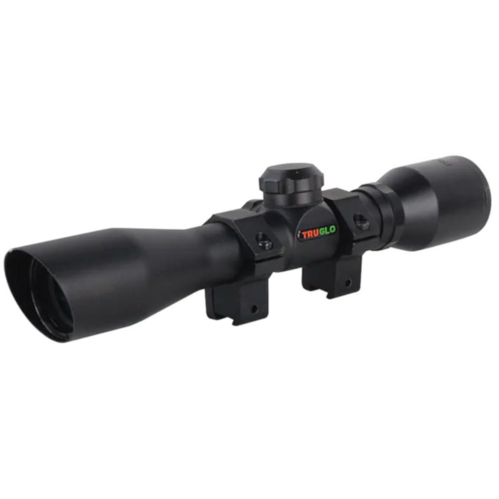  Truglo Compact Rimfire Rifle Scope 4x32mm Duplex Reticle With Rings Tg8504br