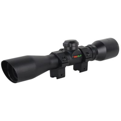 Truglo Compact Rimfire Rifle Scope 4x32mm Duplex Reticle with Rings TG8504BR