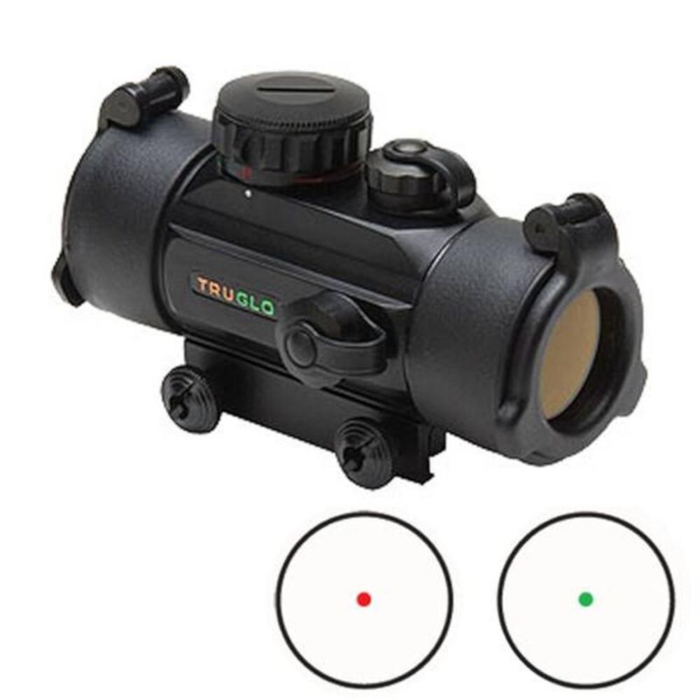  Truglo Dual Color Red Dot Sight 30mm 5 Moa Dot Black Tg8030db