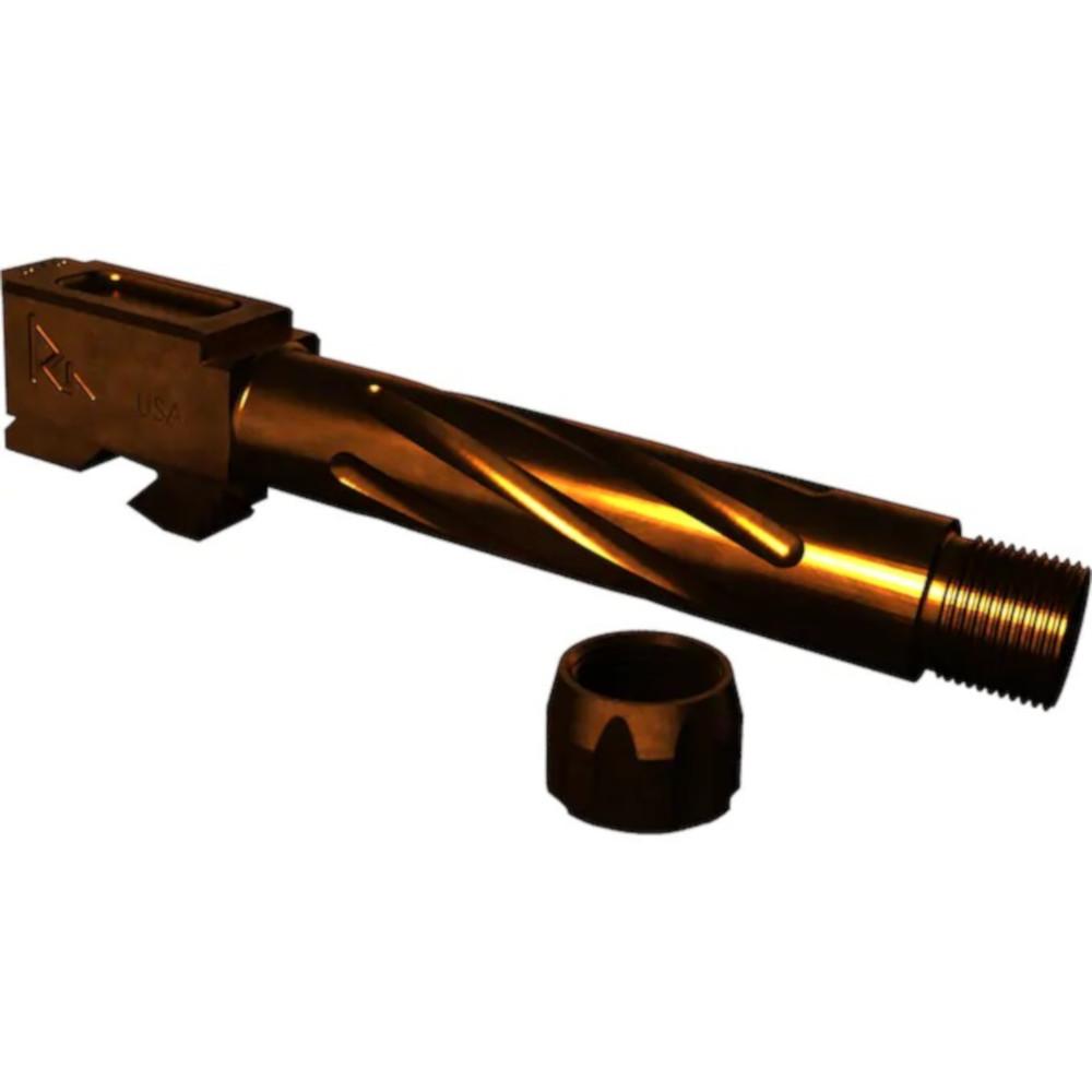 Bullseye North Rival Arms Glock 19 Gen 3/4 Bronze PVD Threaded Spiral