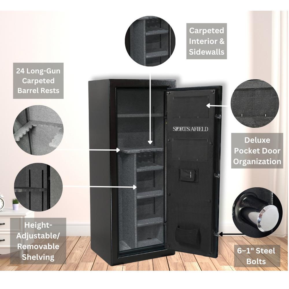 Bullseye North Sports Afield 59" Tall Gun Safe With Electronic Lock
