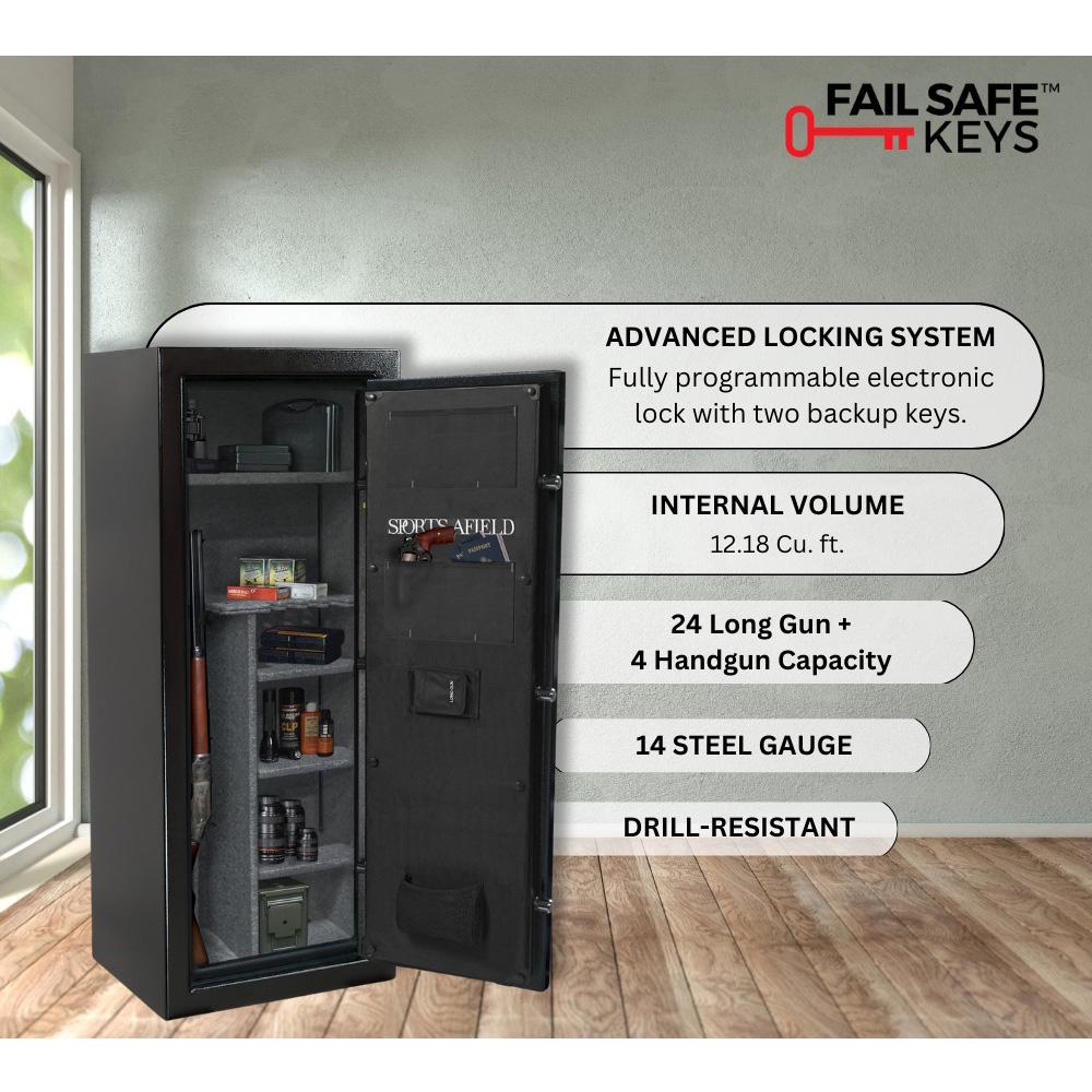 Bullseye North Sports Afield 59" Tall Gun Safe With Electronic Lock